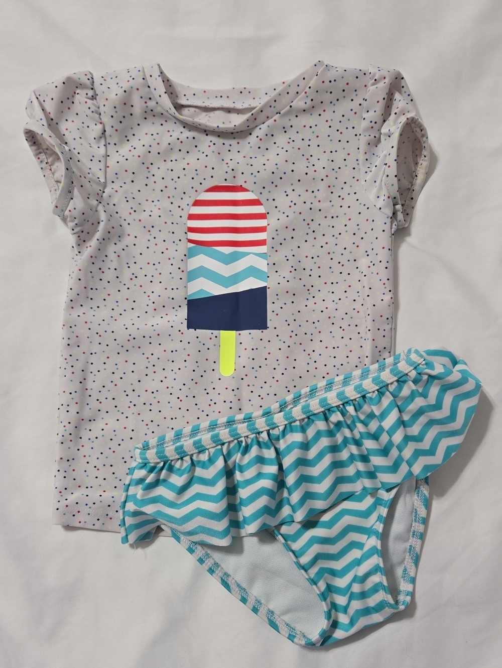 Cat & jack popcicle rash guard swimsuit